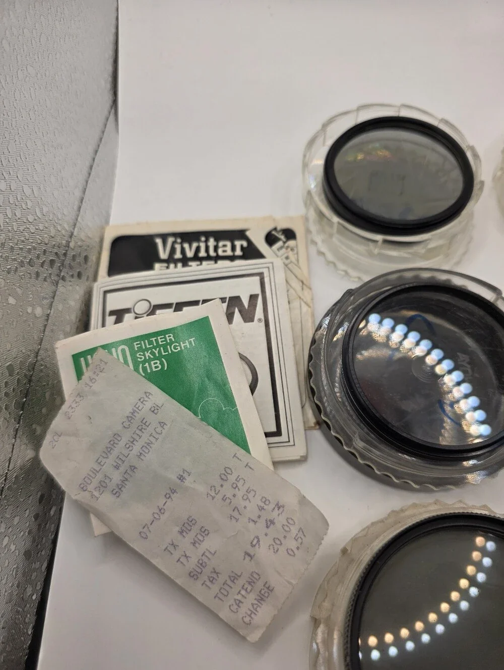 ​Vintage Camera Lens Filter Lot 9pc 49mm 52mm 58mm Hoya Tiffen Vivitar Japan